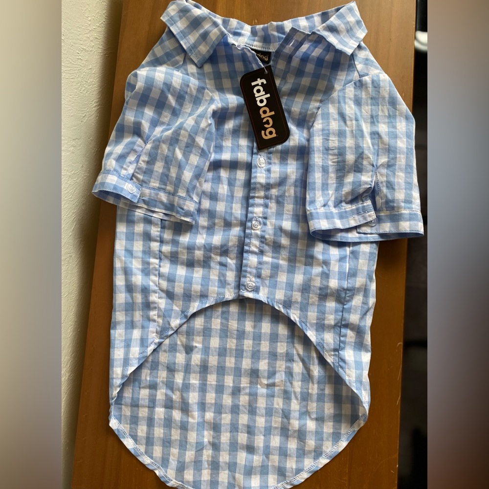 FabDog button up dog shirt